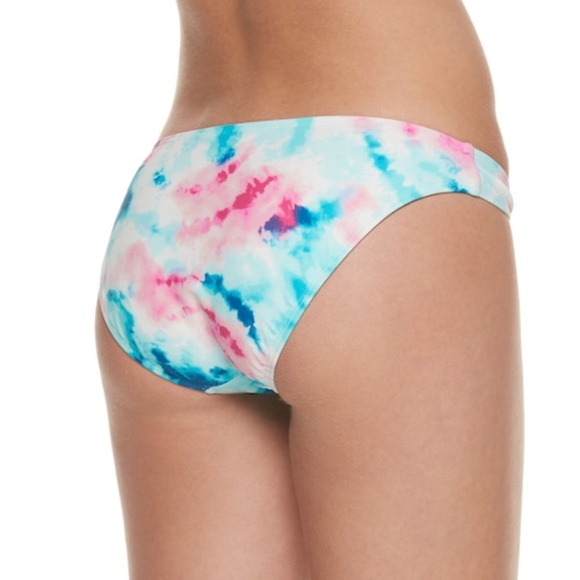 SO Juniors Hipster Bikini Swim Bottoms Low Rise Beach Pink Size L XL - Picture 2 of 5